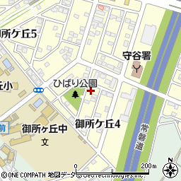 茨城県守谷市御所ケ丘4丁目5-14周辺の地図