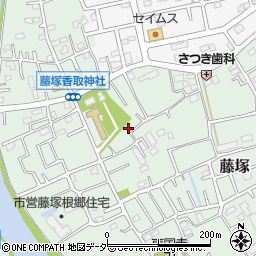 埼玉県春日部市藤塚430周辺の地図