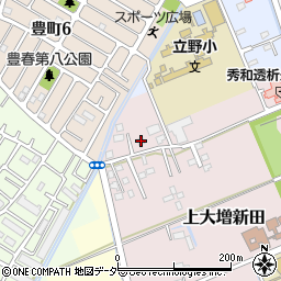 埼玉県春日部市上大増新田26周辺の地図
