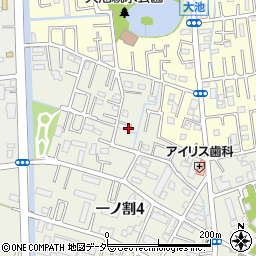 埼玉県春日部市一ノ割4丁目18-2周辺の地図