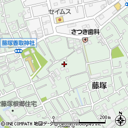埼玉県春日部市藤塚402周辺の地図