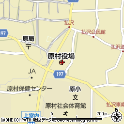 原村役場議会　事務局・選管周辺の地図