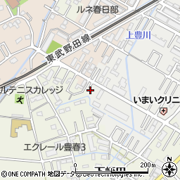 埼玉県春日部市上蛭田11周辺の地図