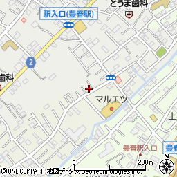 埼玉県春日部市上蛭田282周辺の地図
