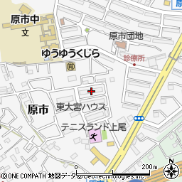 埼玉県上尾市原市3873-14周辺の地図