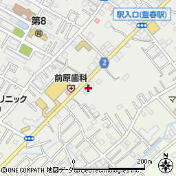 埼玉県春日部市上蛭田618周辺の地図