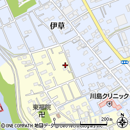 埼玉県比企郡川島町下伊草105-1周辺の地図