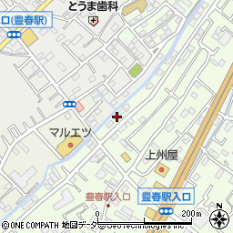 埼玉県春日部市増富632周辺の地図