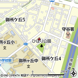 茨城県守谷市御所ケ丘4丁目12周辺の地図