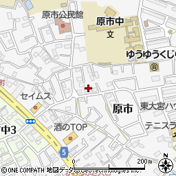 埼玉県上尾市原市3858-1周辺の地図