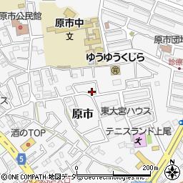 埼玉県上尾市原市3866-20周辺の地図