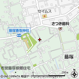 埼玉県春日部市藤塚404周辺の地図
