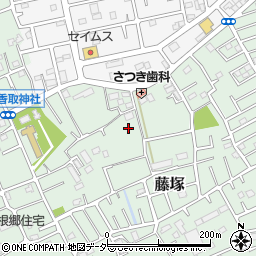 埼玉県春日部市藤塚400周辺の地図