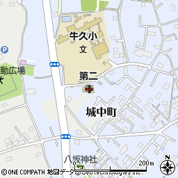 牛久市立　第二幼稚園周辺の地図