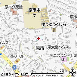 埼玉県上尾市原市3866-16周辺の地図