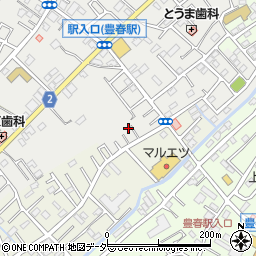 埼玉県春日部市上蛭田281周辺の地図