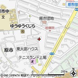 埼玉県上尾市原市3879周辺の地図
