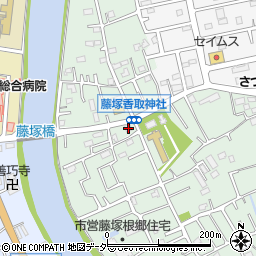 埼玉県春日部市藤塚604周辺の地図