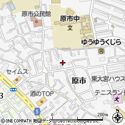 埼玉県上尾市原市3862周辺の地図