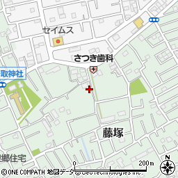 埼玉県春日部市藤塚398周辺の地図