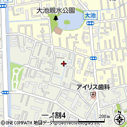 埼玉県春日部市一ノ割4丁目18周辺の地図