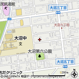 埼玉県春日部市大沼6丁目47周辺の地図