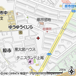 埼玉県上尾市原市3879-3周辺の地図