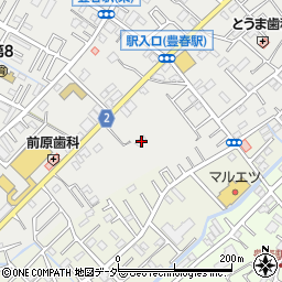 埼玉県春日部市上蛭田598周辺の地図