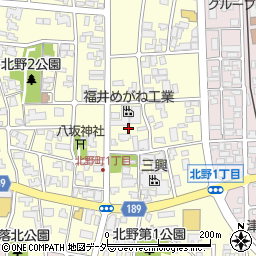 福井県鯖江市北野町2丁目2周辺の地図