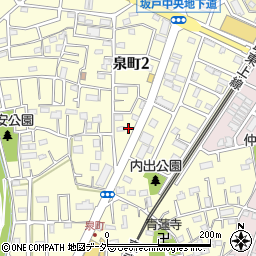 坂戸綜武館周辺の地図