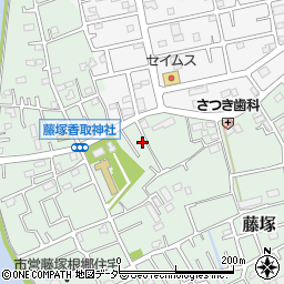 埼玉県春日部市藤塚425周辺の地図