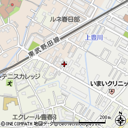 埼玉県春日部市上蛭田36周辺の地図