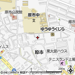 埼玉県上尾市原市3864-29周辺の地図