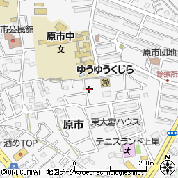 埼玉県上尾市原市3866周辺の地図