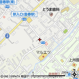 埼玉県春日部市上蛭田286周辺の地図