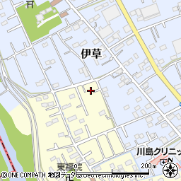 埼玉県比企郡川島町下伊草100-1周辺の地図