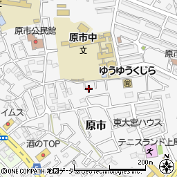 埼玉県上尾市原市3864-17周辺の地図