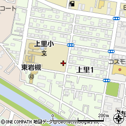 埼玉県さいたま市岩槻区上里周辺の地図