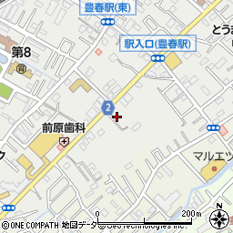 埼玉県春日部市上蛭田597周辺の地図