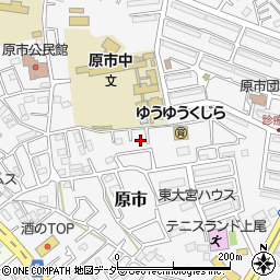 埼玉県上尾市原市3864-34周辺の地図