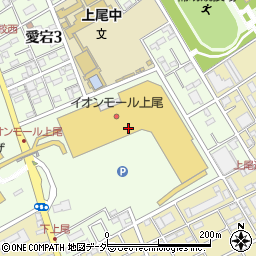 丸亀製麺 イオンモール上尾店周辺の地図