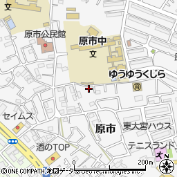 埼玉県上尾市原市3864-35周辺の地図