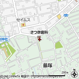 埼玉県春日部市藤塚351周辺の地図