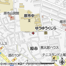 埼玉県上尾市原市3864周辺の地図