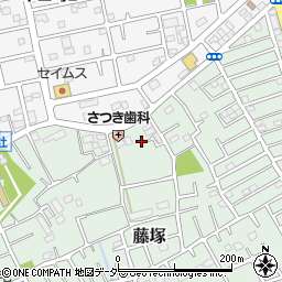 埼玉県春日部市藤塚348周辺の地図