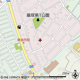 埼玉県春日部市六軒町158周辺の地図