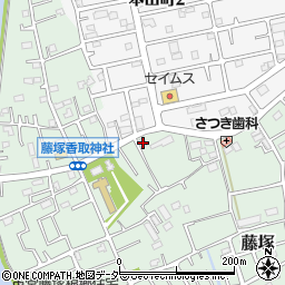 埼玉県春日部市藤塚423周辺の地図