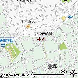 埼玉県春日部市藤塚411周辺の地図