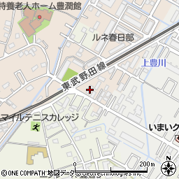 埼玉県春日部市道口蛭田218周辺の地図