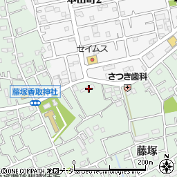 埼玉県春日部市藤塚415周辺の地図